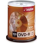 DVD-R 4.7GB 16X Branded (100/Spindle)