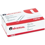 UNIVERSAL Paper Clips, Smooth Finish, Silver, (100/box)
