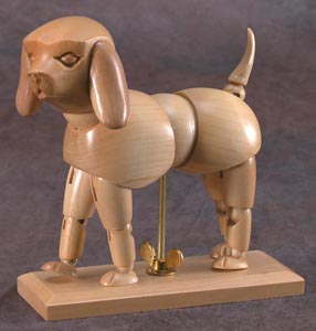Heritage Wooden Animal Mannequins - Puppy CW402