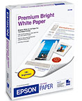 EPSON Premium Bright White Paper for Two-Sided Printing 8.5" x 11" (500 sheets/pkg)