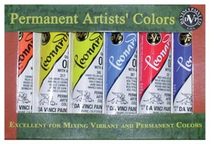Leonardo Artists' Oil Colors with Alkyd Resin Sets