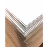 E-Flute, White One Side Corrugated Board Sheets 48 x 96 x 1/16"